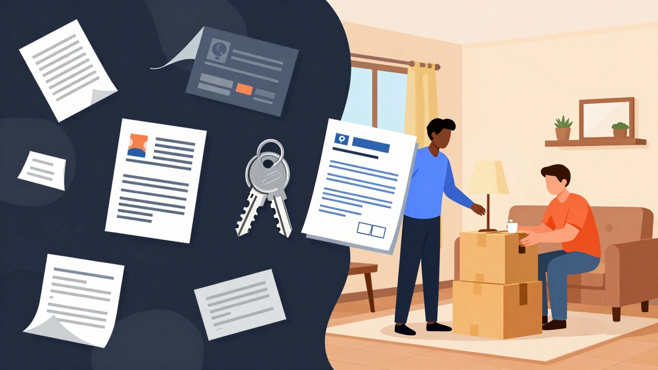 Illustration of navigating housing barriers to find a home