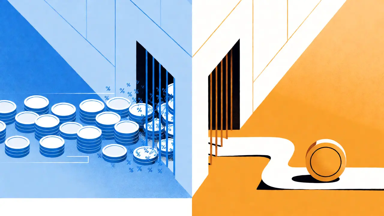Conceptual art comparing fast digital transfers vs slow mail payments