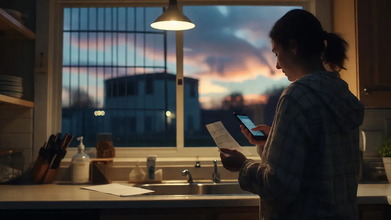 Woman holding a letter and phone, bridging traditional mail and digital jail messaging